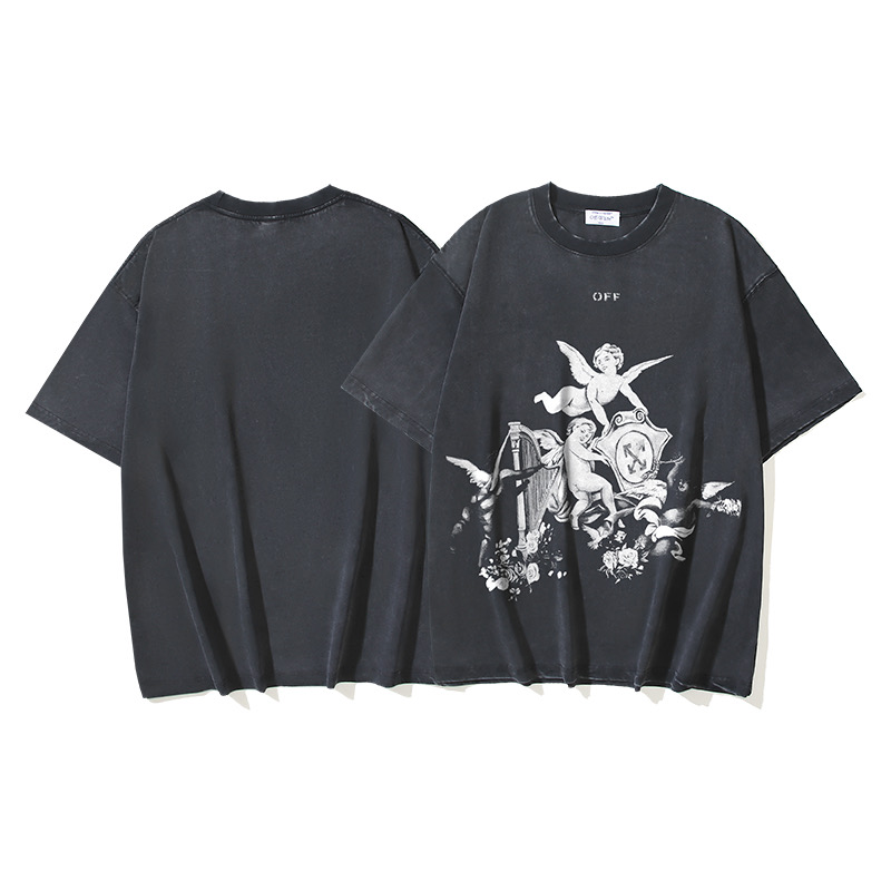 Off-White OW Printed Crew Neck T-Shirt | Angel Graphic Tee for Men and Women 1 i1743300177539 1547 0 0