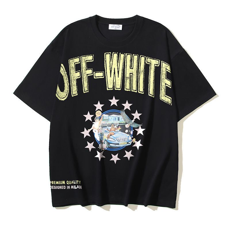 Off-White OW Printed Crew Neck T-Shirt: Premium Quality, Milan Design 4 i1743300376519 5843 0 2
