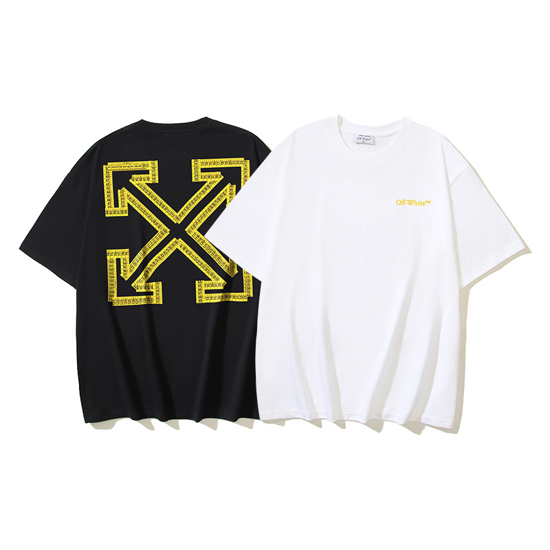 Off-White Printed Crew Neck T-Shirts/Tees/Tops, Sizes S-XL Fashion Apparel 1 i1743518222507 6524 0 0