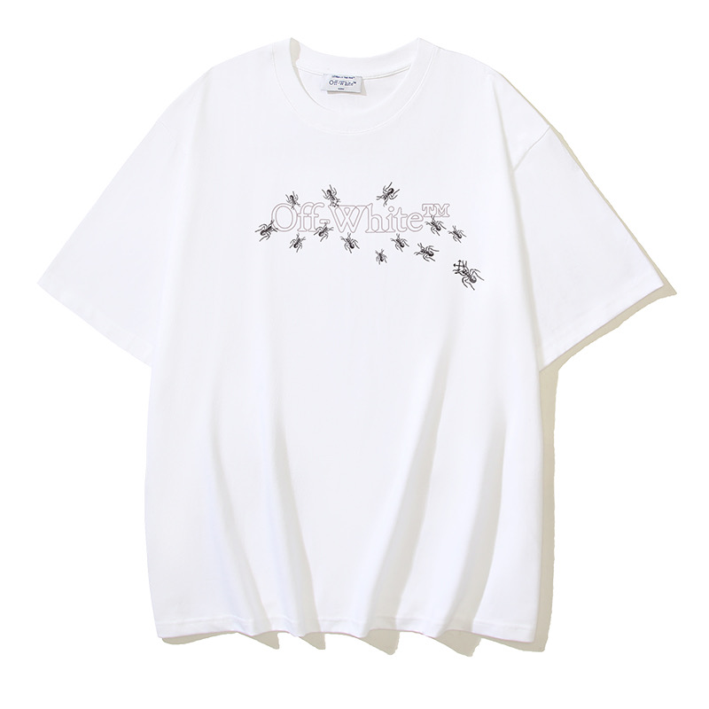 Off-White OW Printed Crew Neck T-Shirt | Stylish & Comfortable Cotton Tee 1 i1743518460088 4500 0 0
