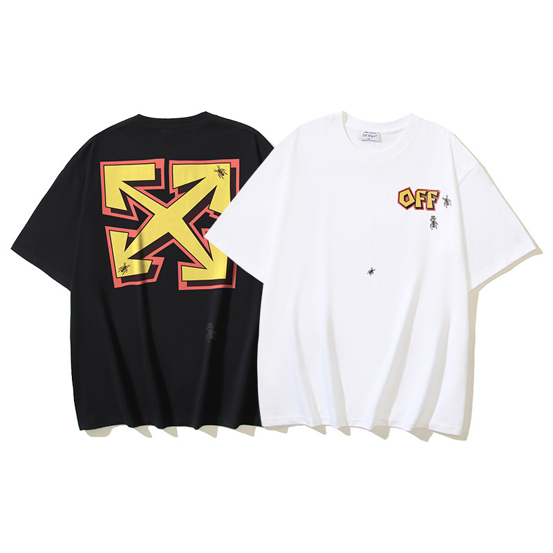 Off-White OW Printed Crew Neck T-Shirt | Fashionable Tops - S to XL 1 i1743518590518 3050 0 0