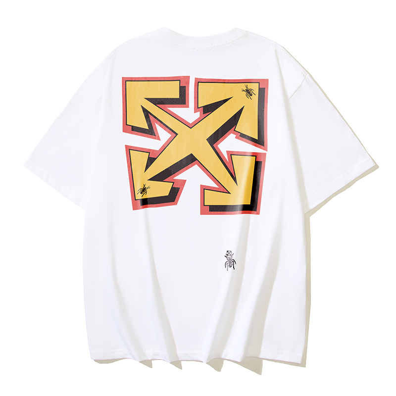 Off-White OW Printed Crew Neck T-Shirt Streetwear Fashion Tops (S-XL) 3 i1743518665105 5614 0 2