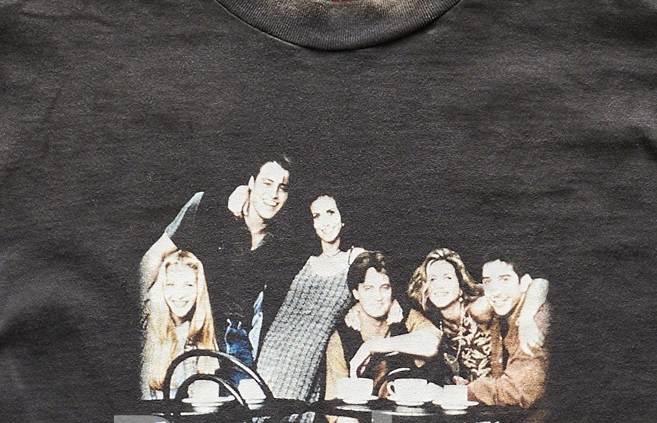 Saint Michael Vintage Crew Neck T-Shirt with Friends Graphic Print - S to XL 3 i1743991518995 2538 0 2