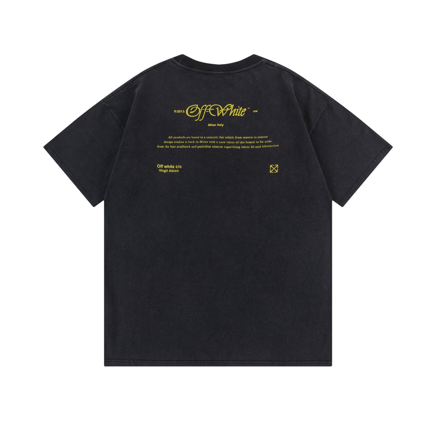 Off-White Printed Crew Neck T-Shirt with Angel Graphic - S to XL 3 i1744854841156 795 0 1