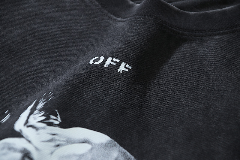 Off-White Printed Crew Neck T-Shirt - Renaissance Graphic Tee for Men and Women 8 i1744855580370 9320 0 7