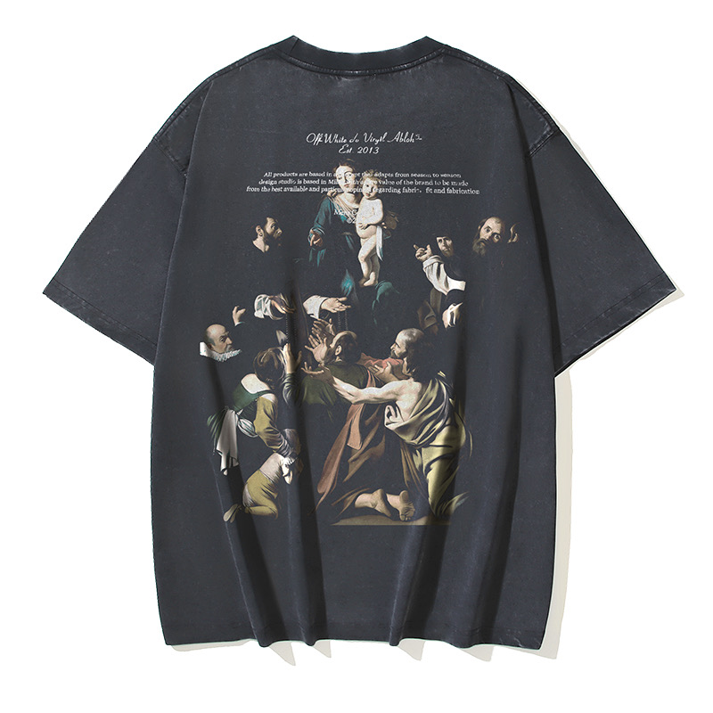 Off-White OW Printed Crew Neck T-Shirt | Fashionable Tops - Size S-XL 2 i1744855777022 2746 0 0