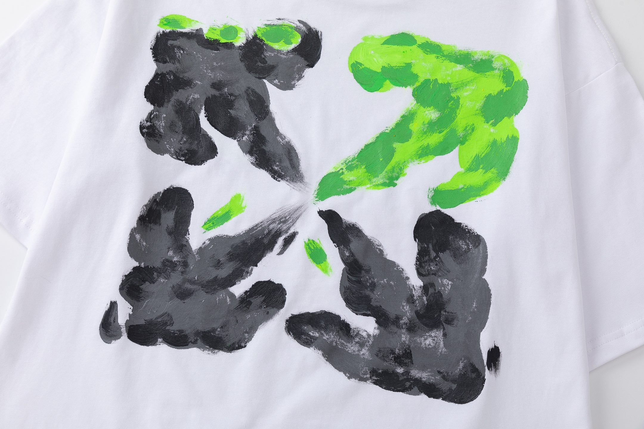 Off-White Printed Crew Neck T-Shirt | Short Sleeve Tee Top (S-XL) 3 i1746323940829 9956 0 1