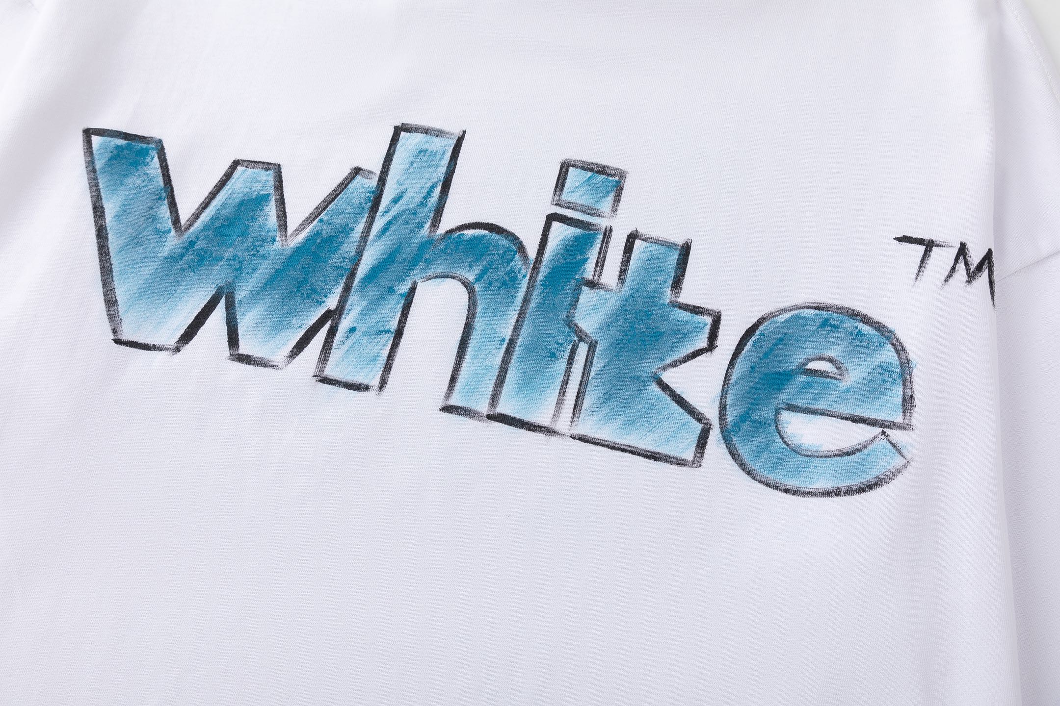 Off White Printed Crew Neck T-Shirt - Stylish and Comfortable Tees 4 i1746323992973 7672 0 3