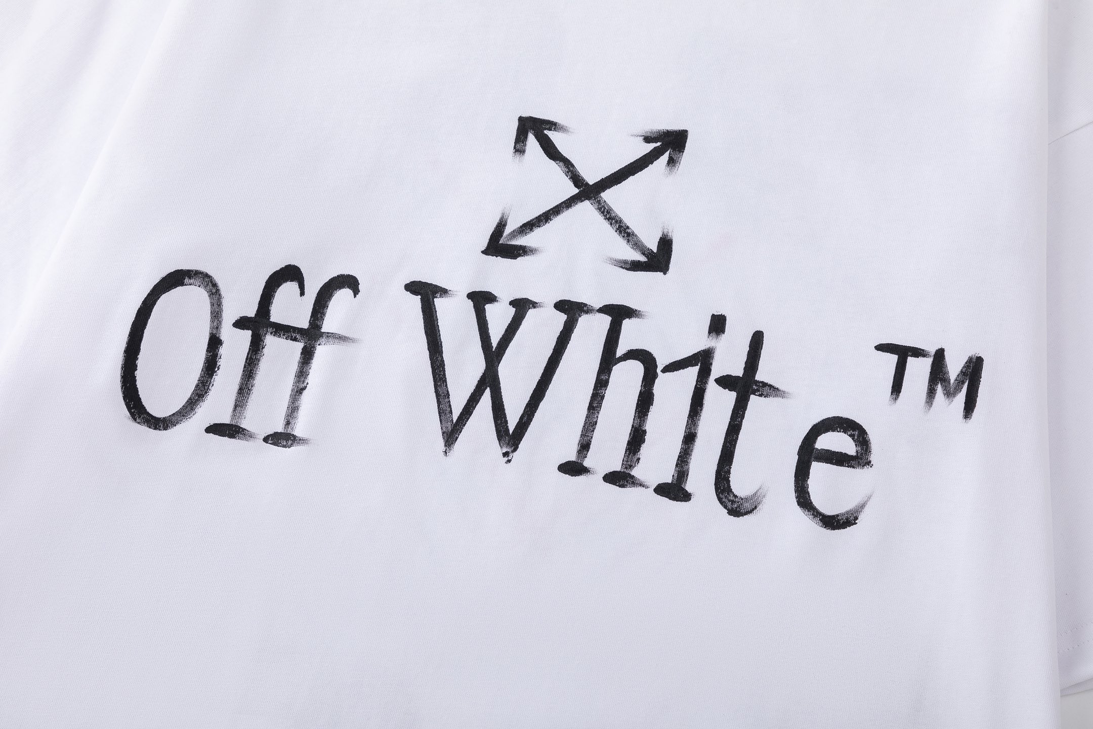 Off-White Printed Crew Neck T-Shirt | OW Tee Tops | S-XL Sizes 3 i1746324037040 8996 0 2