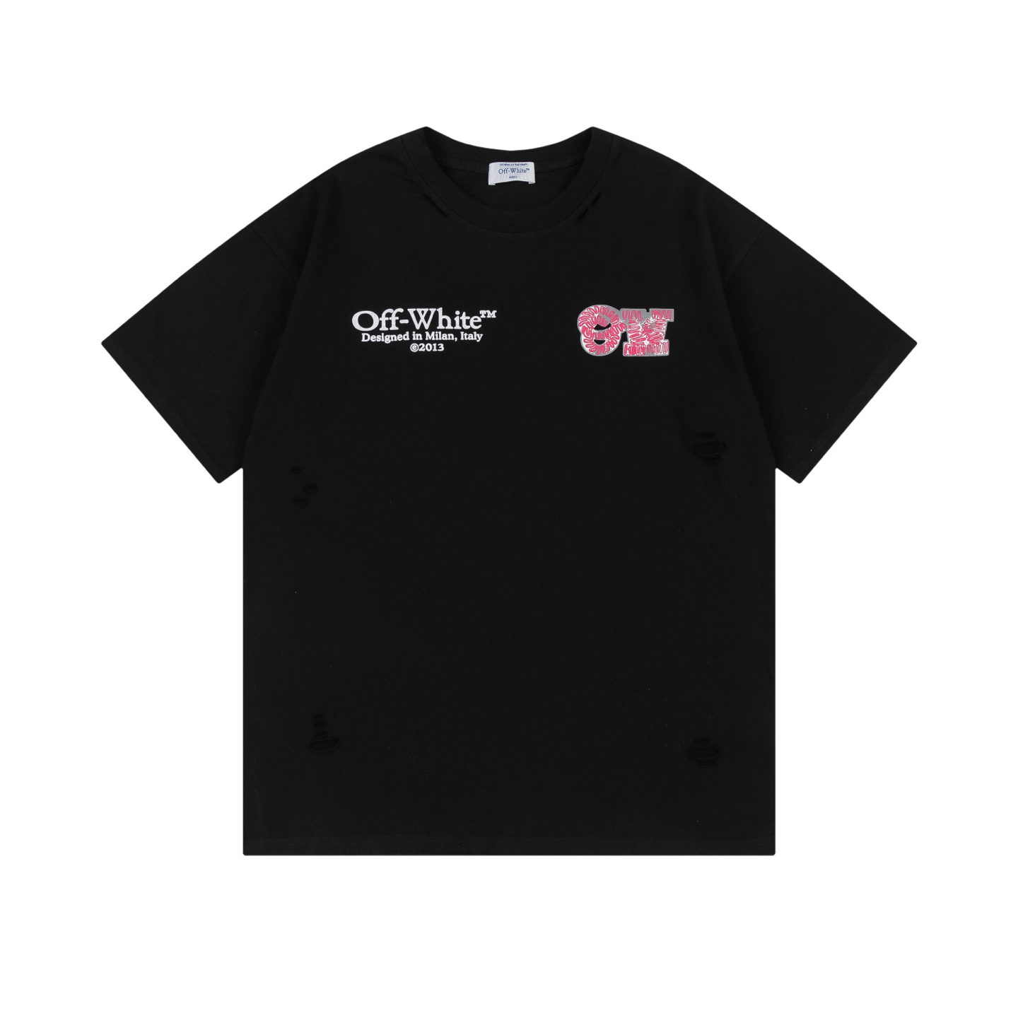 Off-White OW Printed Crew Neck T-Shirt | Fashionable Tees & Tops 2 i1746324170740 621 0 1