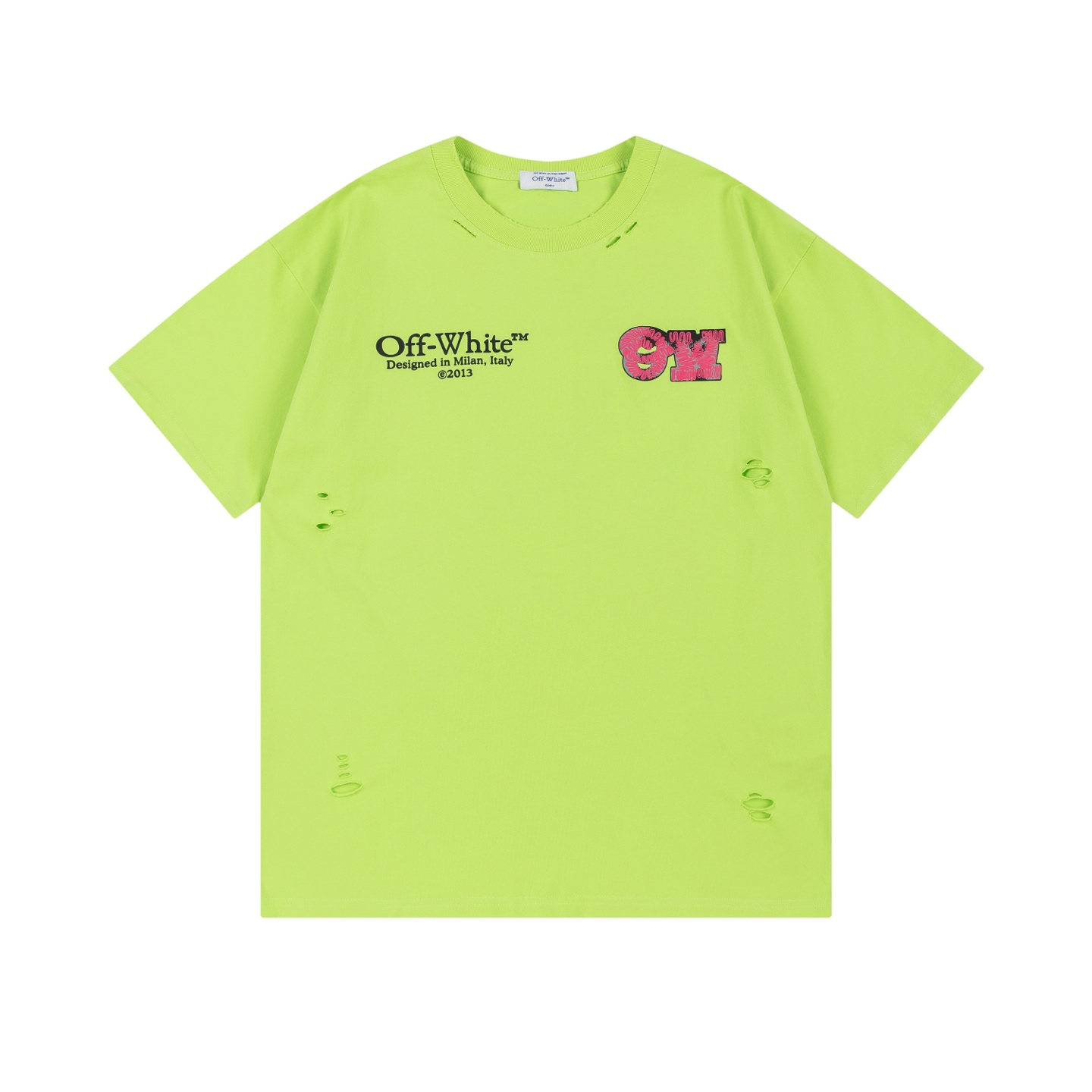 Off-White OW Printed Crew Neck T-Shirt | Fashionable Tees & Tops 4 i1746324170814 3485 0 3