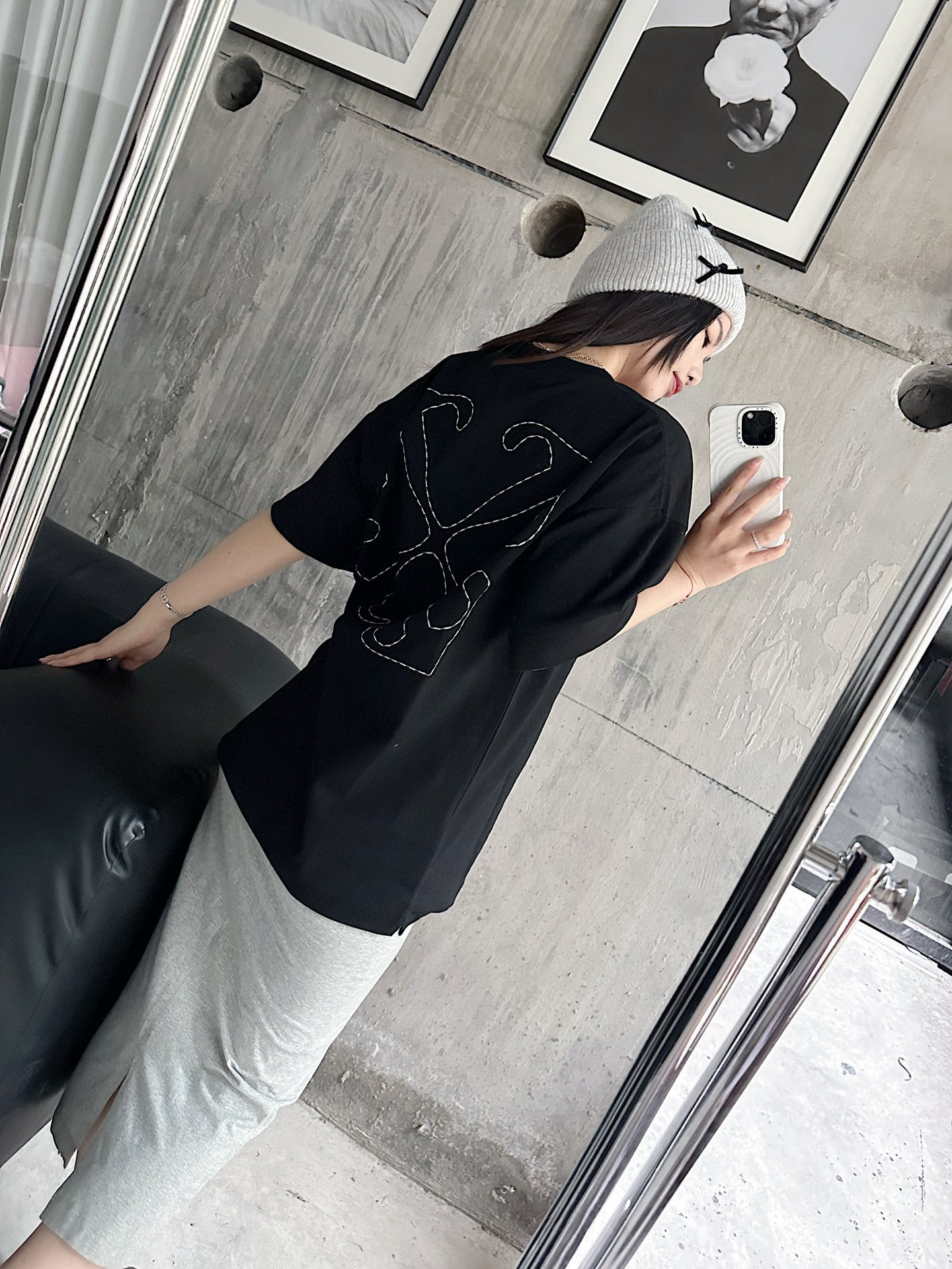Off-White OW Printed Crew Neck T-Shirt - Black Cotton Tee, S-XL Available 9 i1747537510681 2750 0 7