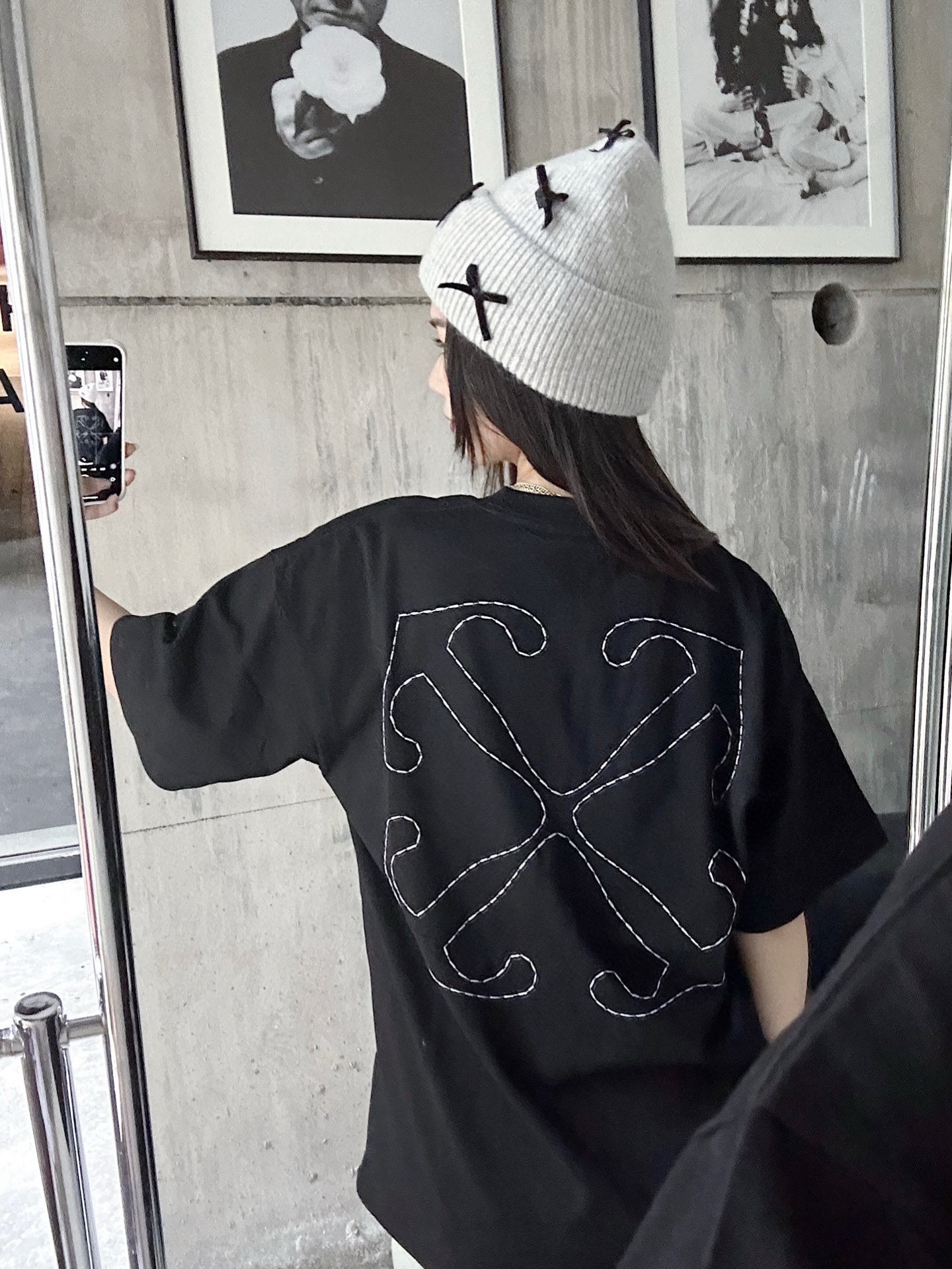 Off-White OW Printed Crew Neck T-Shirt - Black Cotton Tee, S-XL Available 11 i1747537510681 8026 0 9