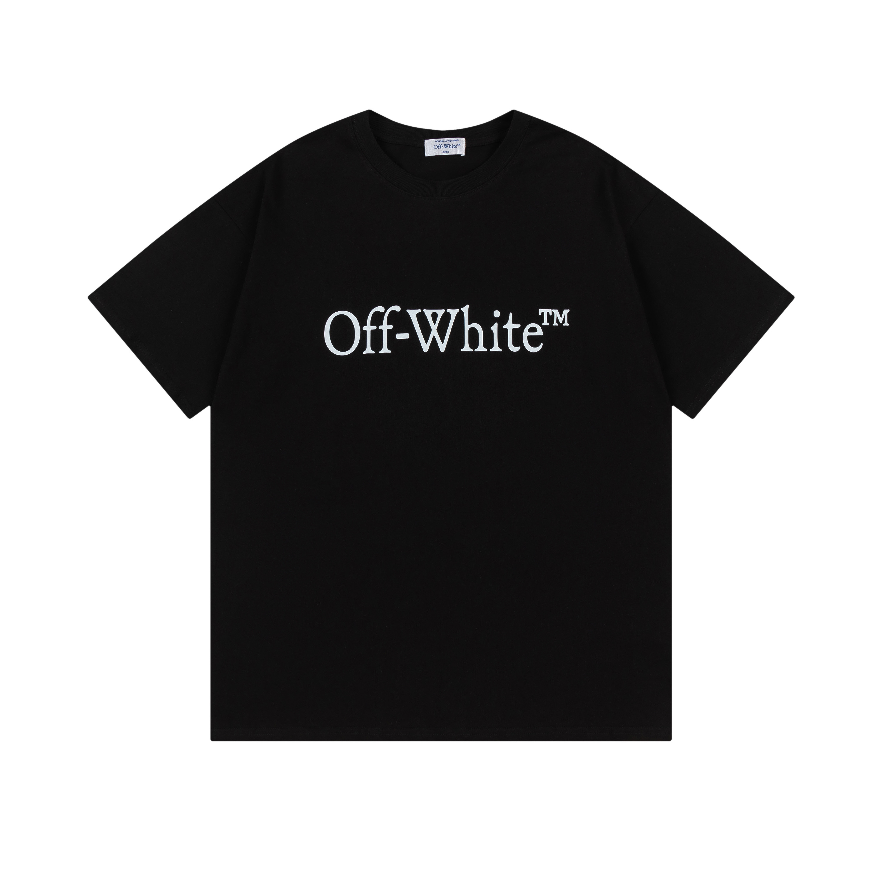 Off-White Printed Crew Neck T-Shirt - Classic Black Tee, S-XL Sizes 2 i1747706338093 6284 0 0