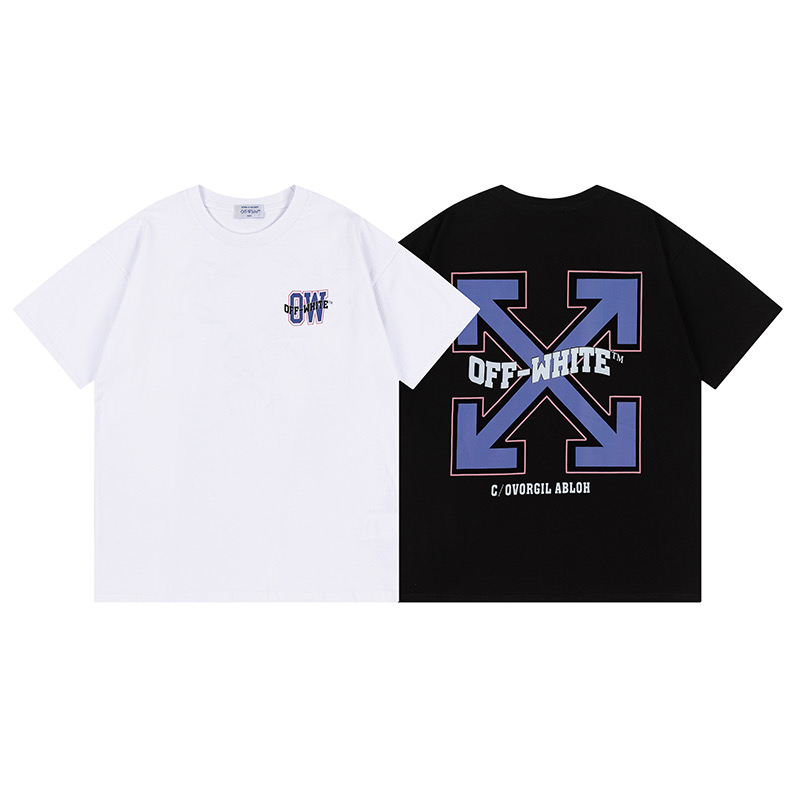 Off-White Printed Crew Neck T-Shirt | Short Sleeve Cotton Tee for Men 2 i1747706503244 1365 0 0