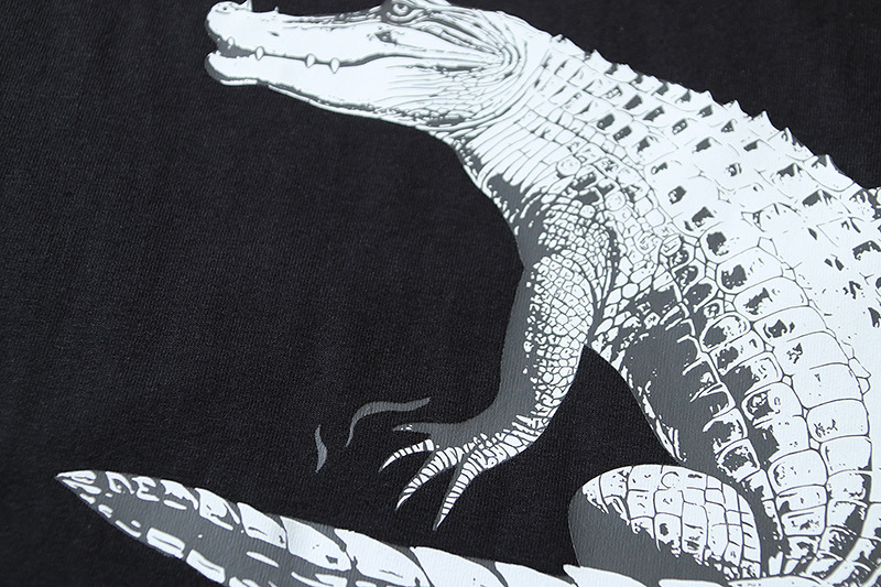 Off-White Printed Crew Neck T-Shirt | Crocodile Design | S-XL Sizes 4 i1747707301788 882 0 2