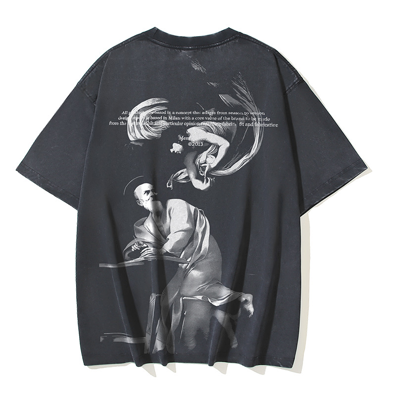 Off White Printed Crew Neck T-Shirt - Fashionable Streetwear Tee 2 i1747707861991 7502 0 0