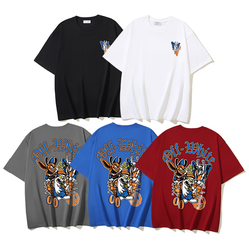 Off-White Printed Crew Neck T-Shirt | Fashionable Graphic Tee (Sizes S-XL) 2 i1747708645349 3431 0 0