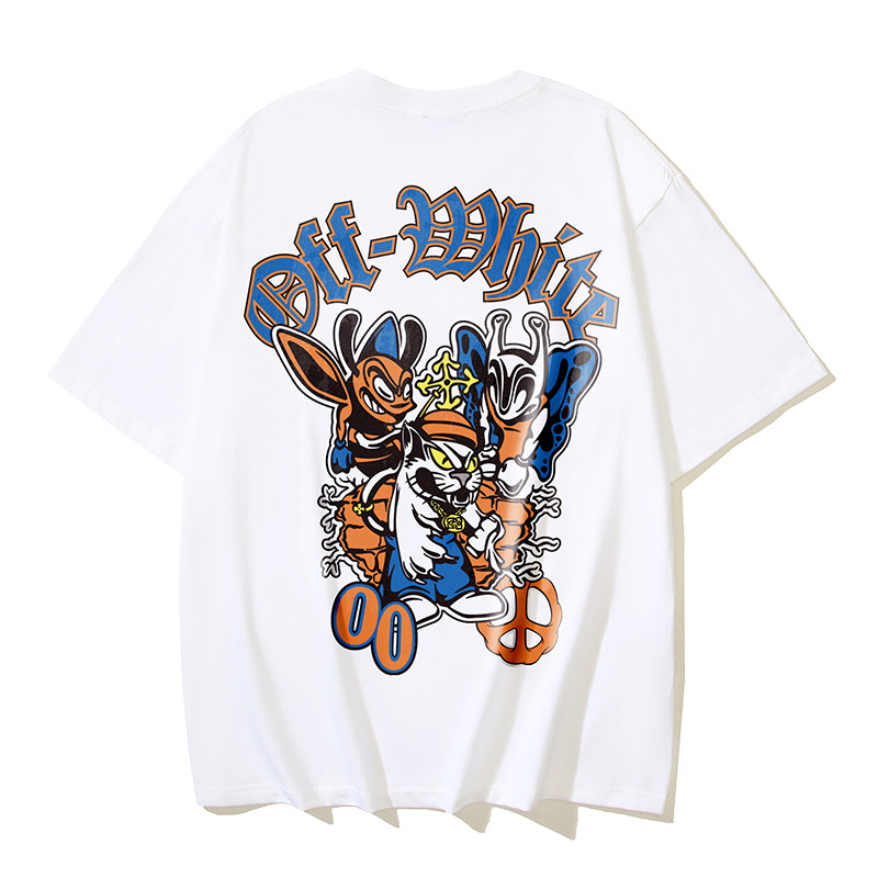 Off-White Printed Crew Neck T-Shirt | Cartoon Graphic Tee 9 i1747709055598 8832 0 8