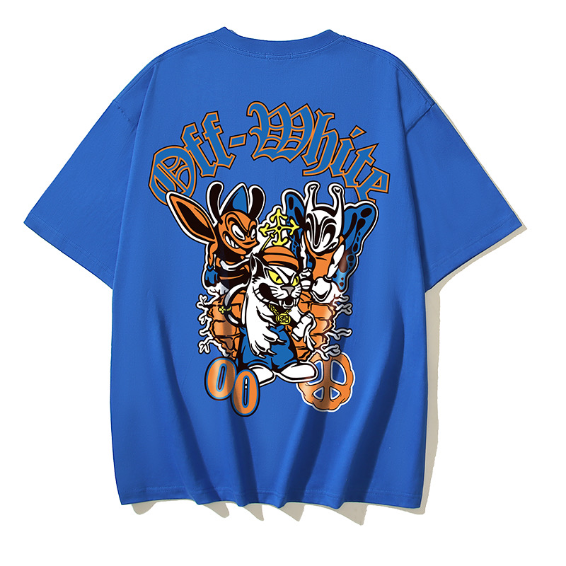 Off-White Printed Crew Neck T-Shirt | Cartoon Graphic Tee 7 i1747709060479 7080 0 6