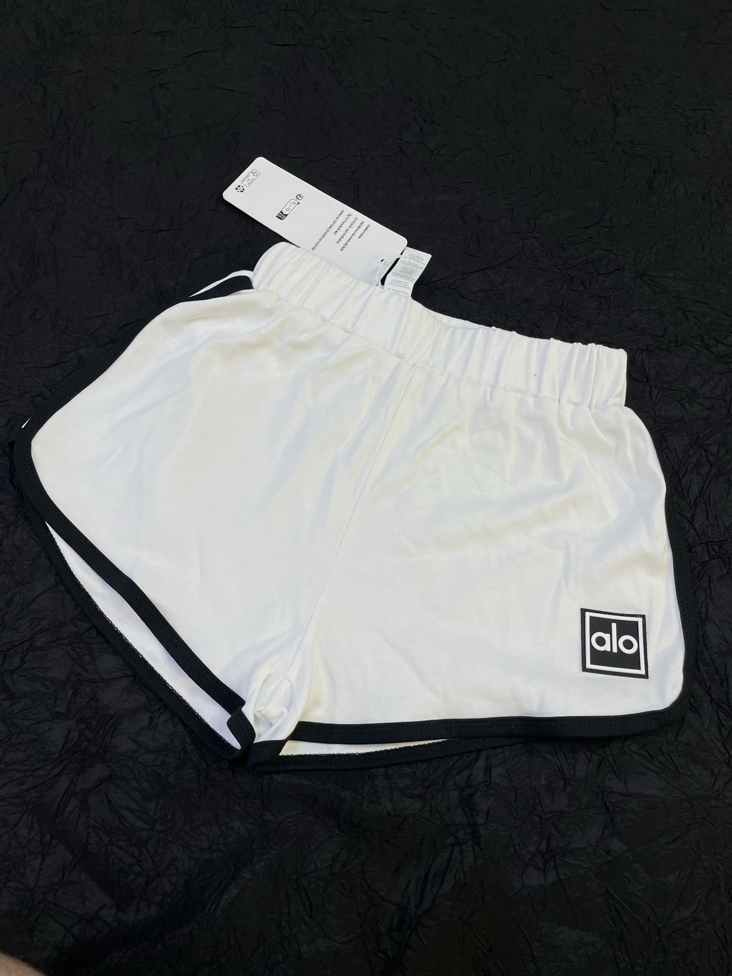 ALO Jersey Shorts: High-Waisted Cotton Blend with Contrast Trim 4 i1747793146225 571 0 3