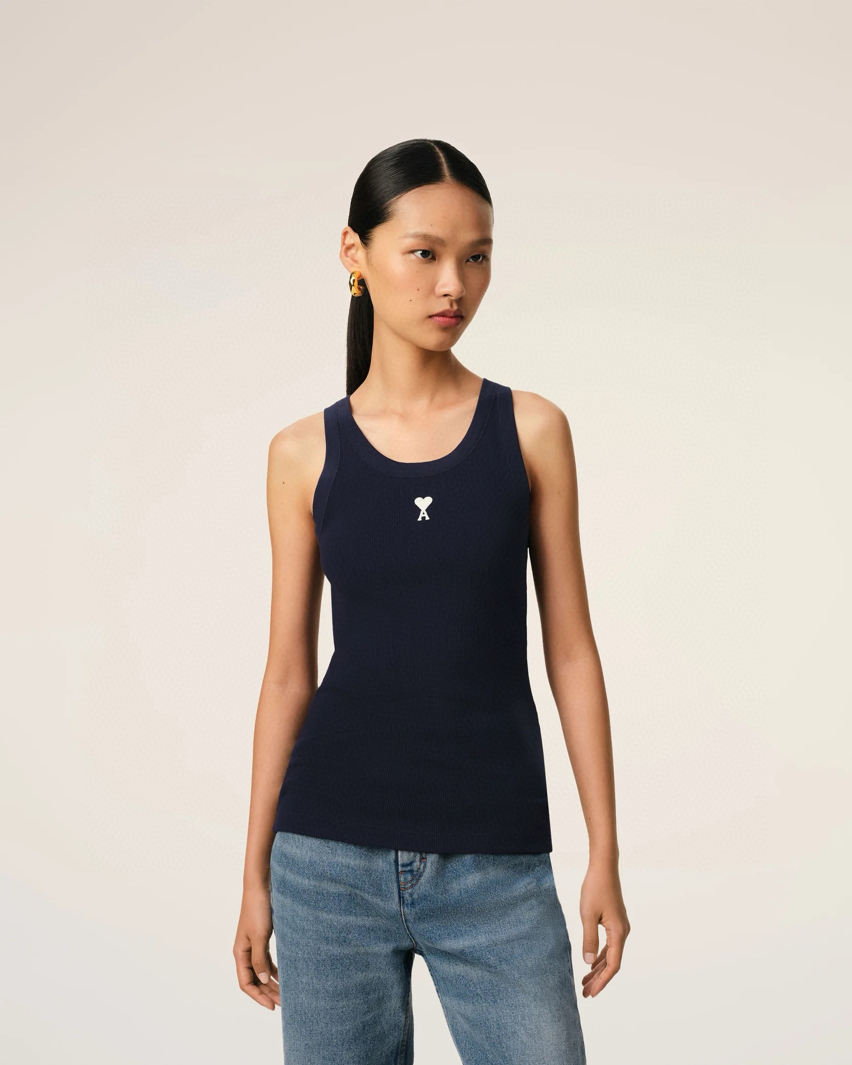 Ami Paris Women's Ami de Coeur Ribbed Knit Tank Top - Lilac 7 i1747907413643 8175 0 5