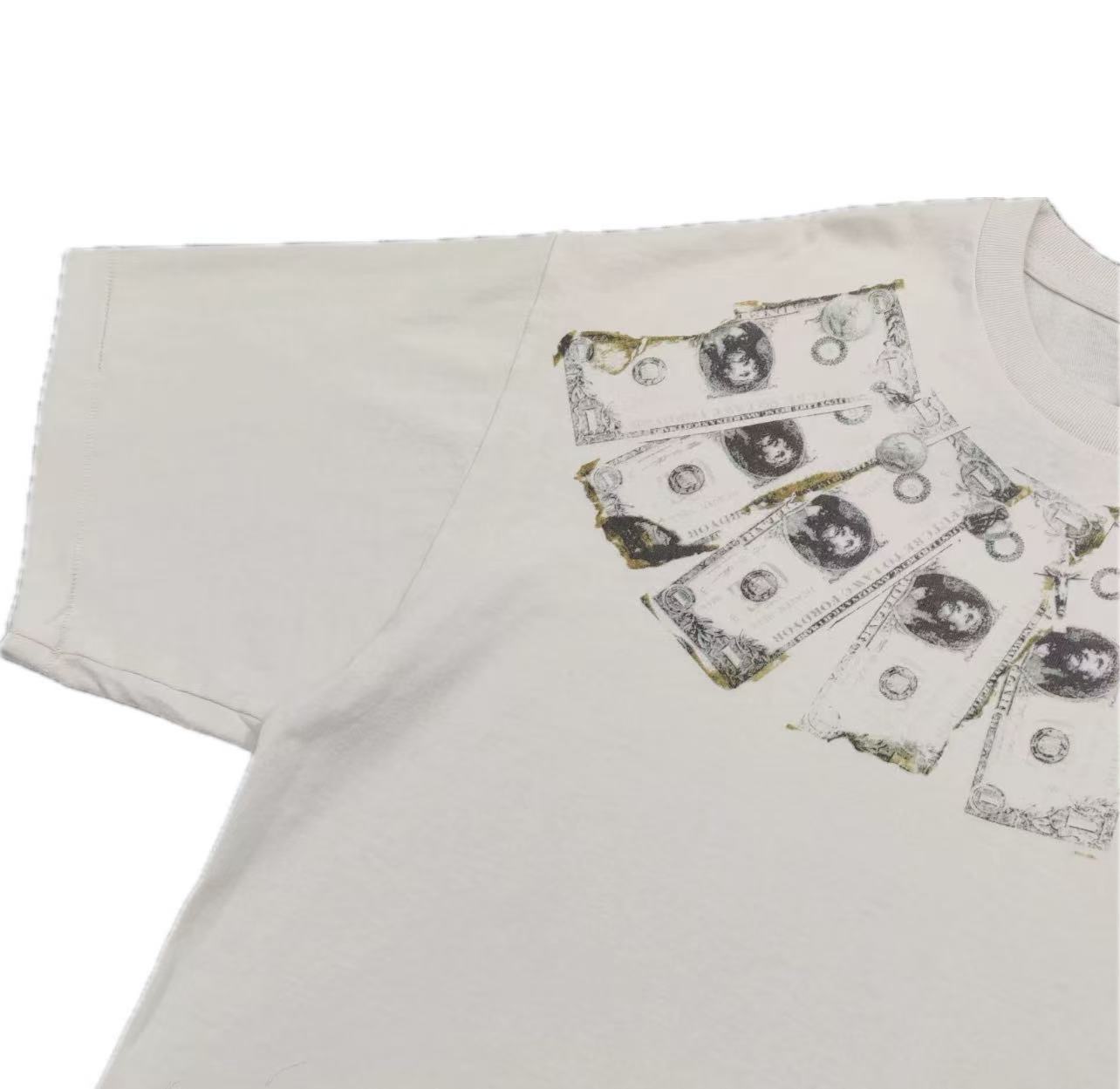 Saint Michael Vintage Crew Neck T-Shirt with Money Print - S to XL 9 i1748052526507 2641 0 7