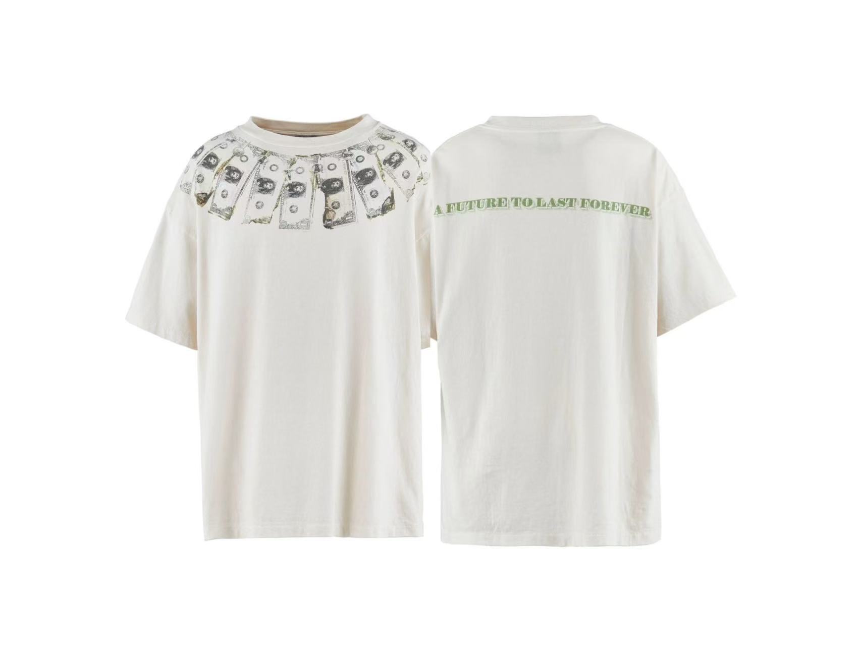 Saint Michael Vintage Crew Neck T-Shirt with Money Print - S to XL 2 i1748052526970 1978 0 0
