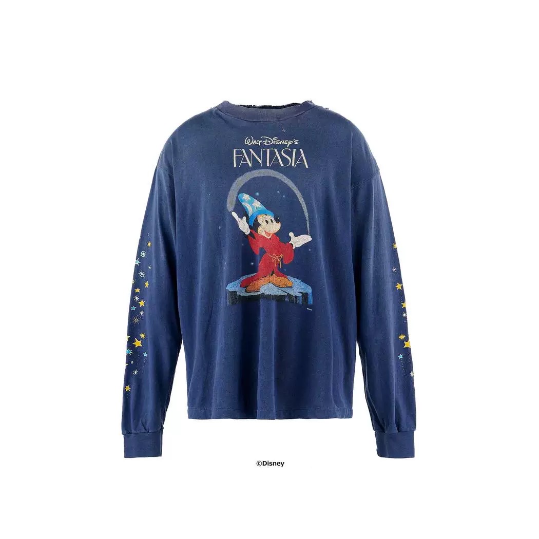 SAINT Michael x Disney Fantasia Vintage Blue Long Sleeve Tee 1 i1748053343195 4434 0 0