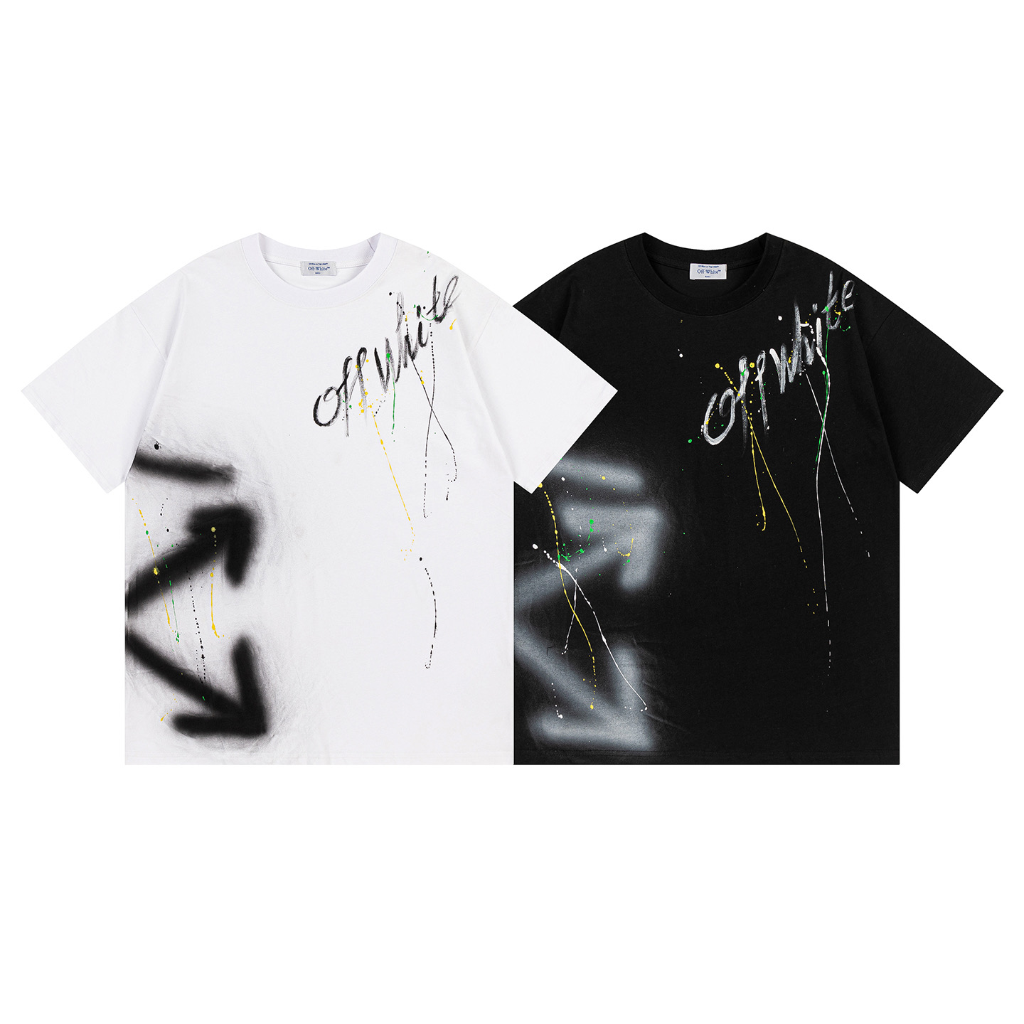 Off-White Printed Crew Neck T-Shirt | Short Sleeve Tee Top for Men and Women 1 i1748830555652 4123 0 0
