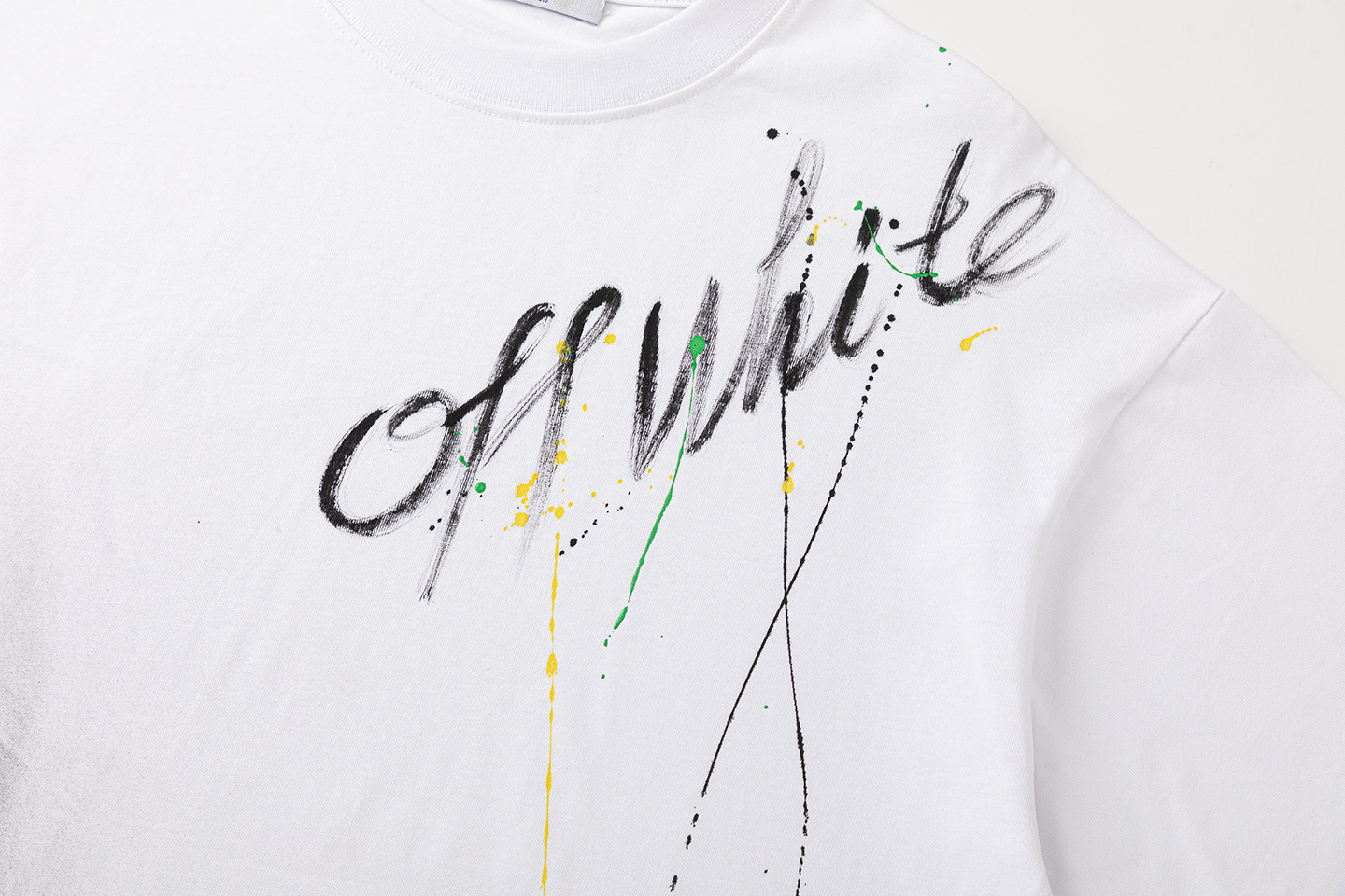 Off-White Printed Crew Neck T-Shirt | Short Sleeve Tee Top for Men and Women 3 i1748830703575 2062 0 2