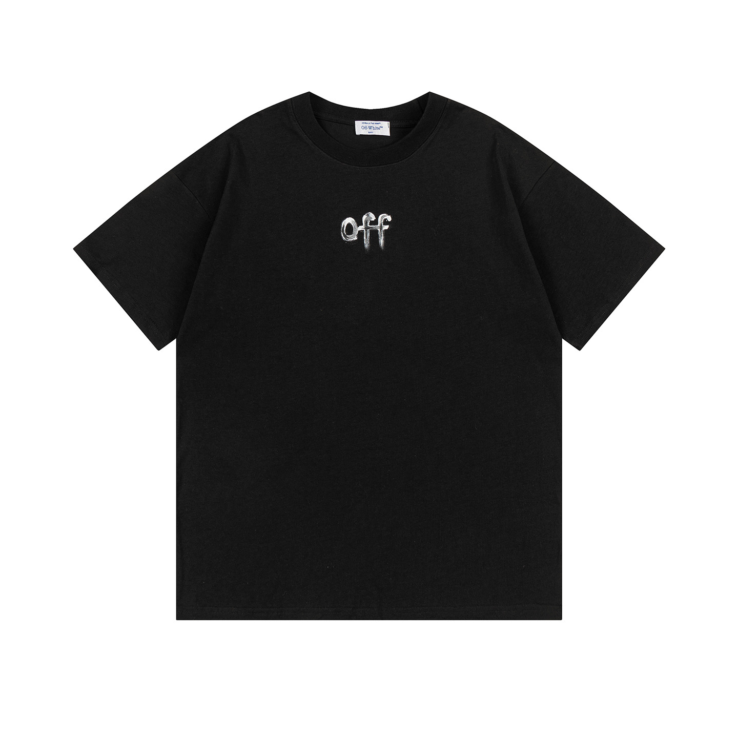 Off-White OW Printed Crew Neck T-Shirt Black Fashion Tee, Size S-XL 2 i1748830967412 1523 0 1
