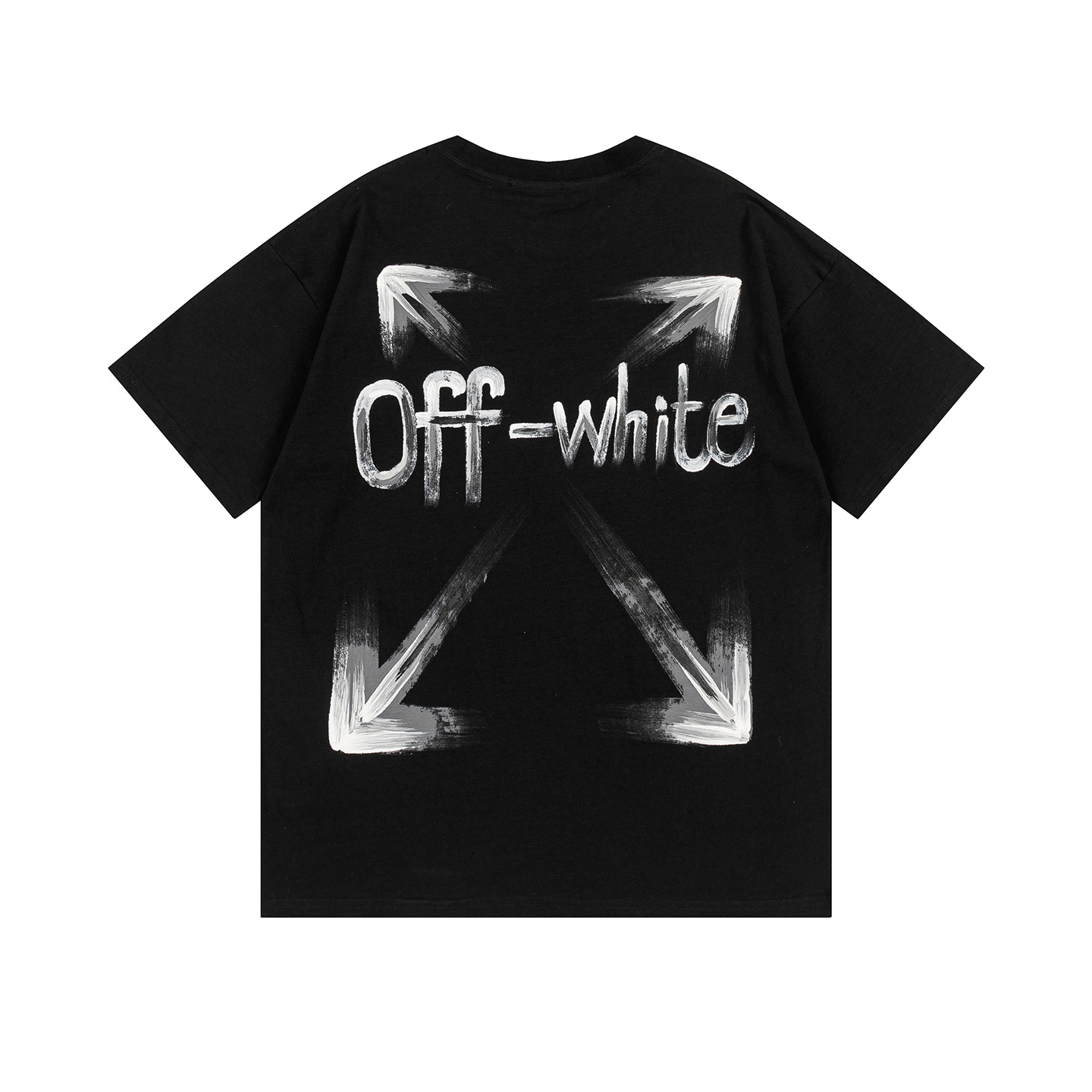 Off-White OW Printed Crew Neck T-Shirt Black Fashion Tee, Size S-XL 1 i1748830967413 2804 0 0