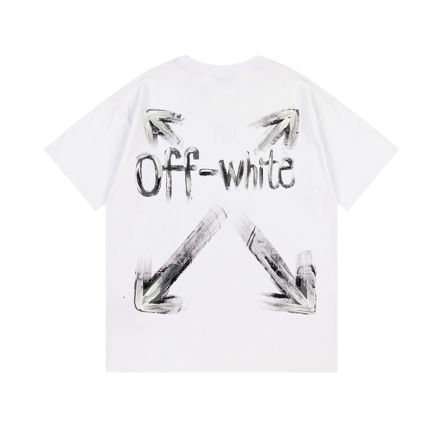 Off-White OW Printed Crew Neck T-Shirt Black Fashion Tee, Size S-XL 3 i1748830967413 3544 0 2