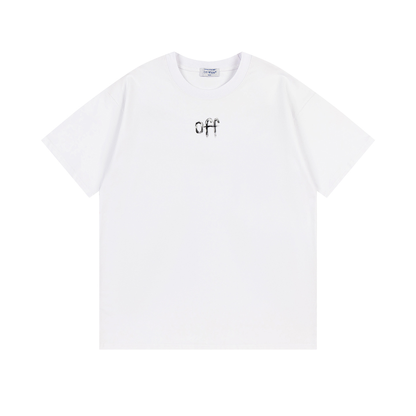 Off-White OW Printed Crew Neck T-Shirt Black Fashion Tee, Size S-XL 4 i1748830967414 4729 0 3
