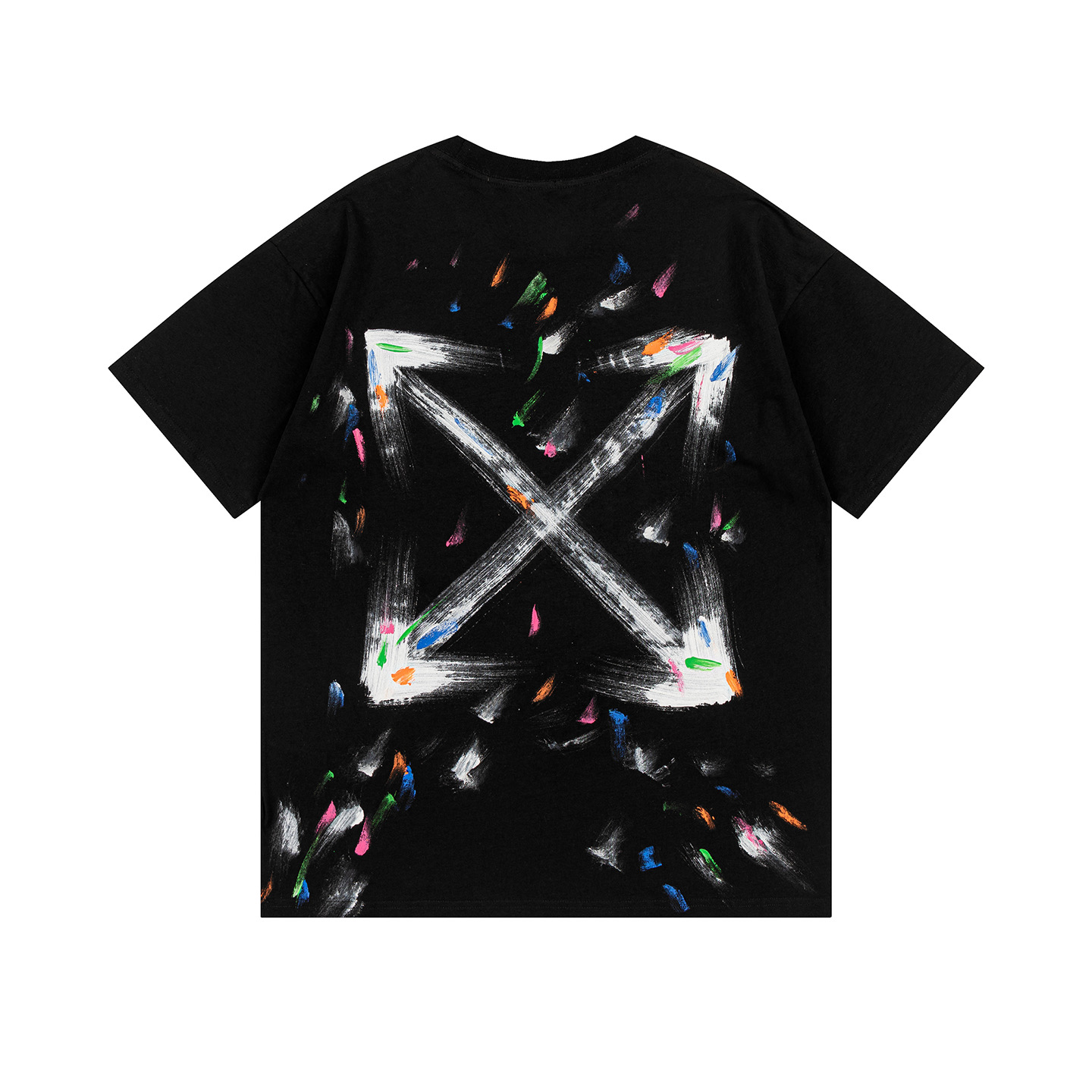 Off-White Printed Crew Neck T-Shirt, Fashionable Graphic Tee for Men/Women 3 i1748830968576 7809 0 1
