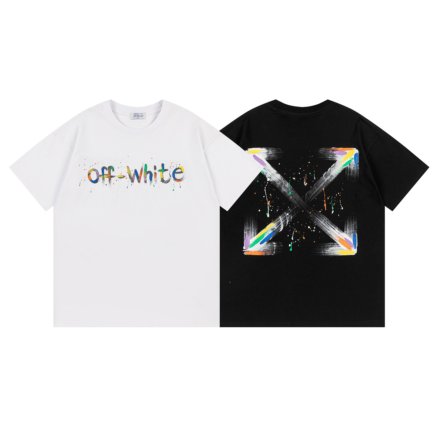 Off-White OW Printed Crew Neck T-Shirt | Fashionable Tees Tops for Men & Women 2 i1748830976860 2621 0 0