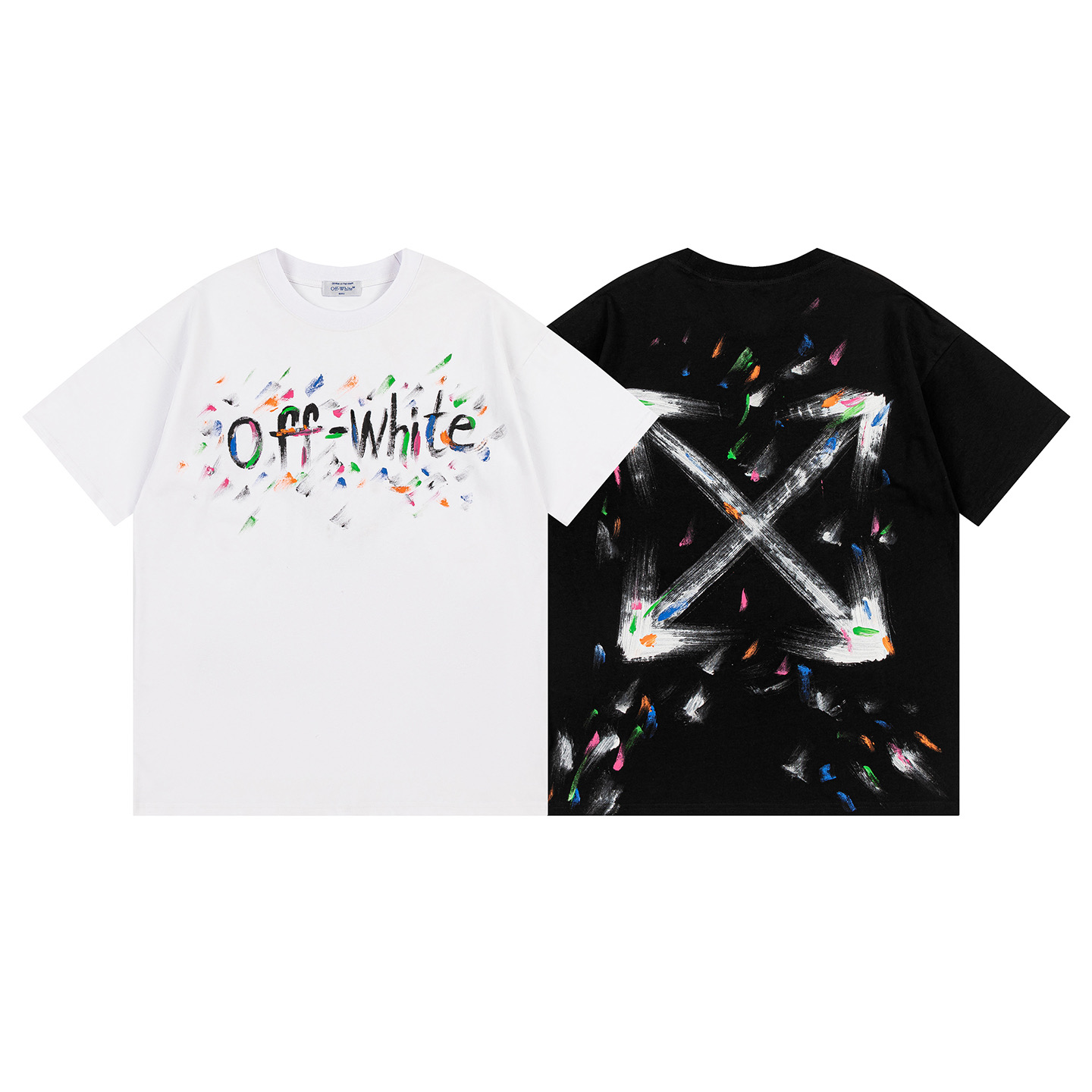 Off-White Printed Crew Neck T-Shirt | Fashionable Graphic Tee for Men & Women 2 i1748830988051 1314 0 0