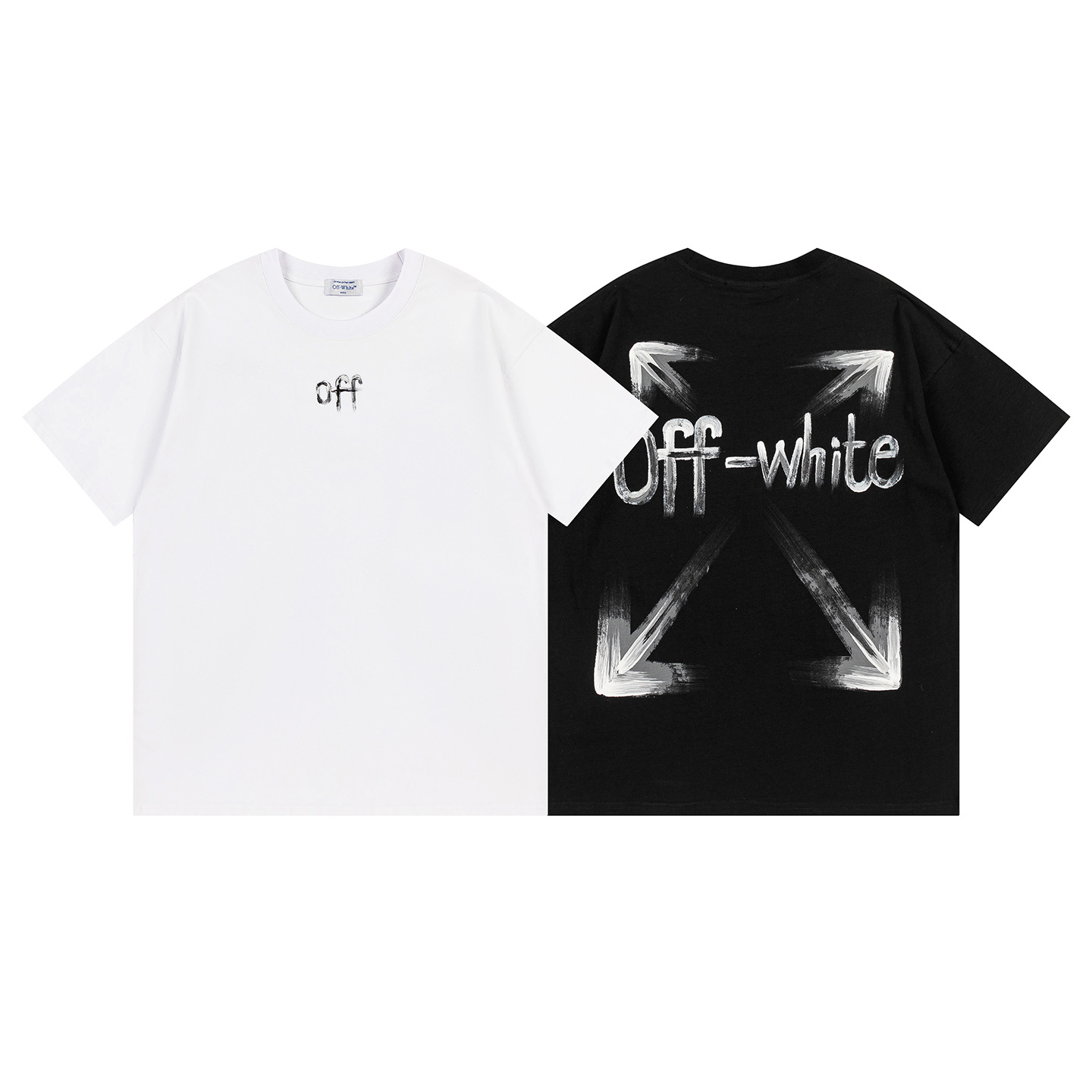 Off-White Printed Crew Neck T-Shirt | Stylish and Comfortable Streetwear Tee 1 i1748831000574 5291 0 0