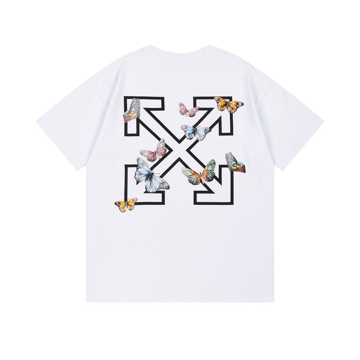 Off-White Butterfly Arrows Crew Neck T-Shirt | Fashionable Cotton Tee 2 i1748831122639 3588 0 0