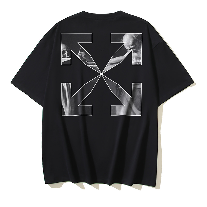 Off-White Caravaggio Arrow Print T-Shirt Fashion Short Sleeve Tops 4 i1750382018208 2254 0 2