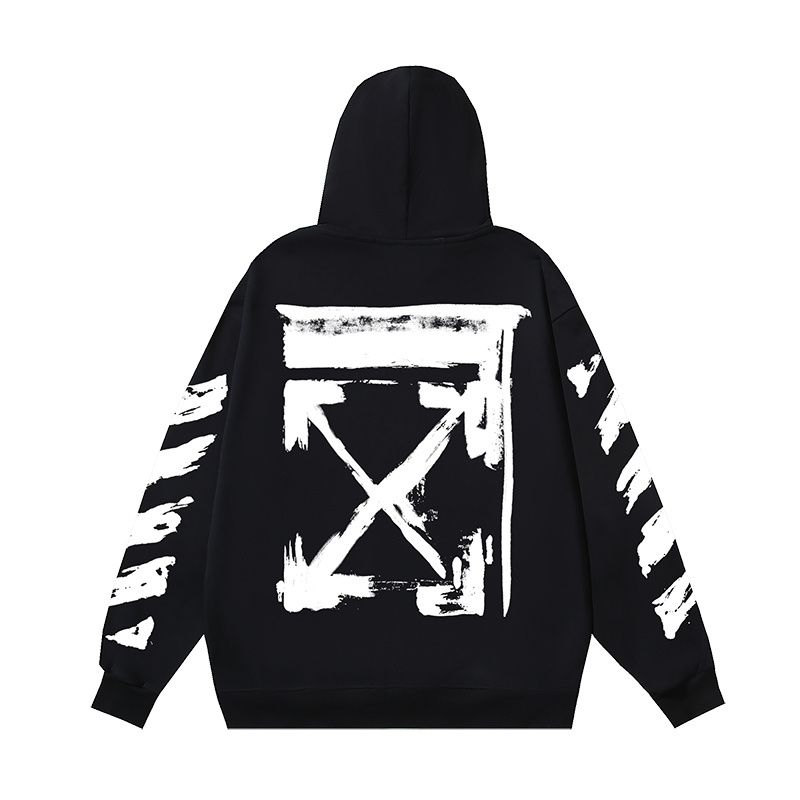 Off-White Brush Stroke Arrows Black Hoodie Sweatshirt Unisex S-XL 2 i1760770598668 7246 0 0