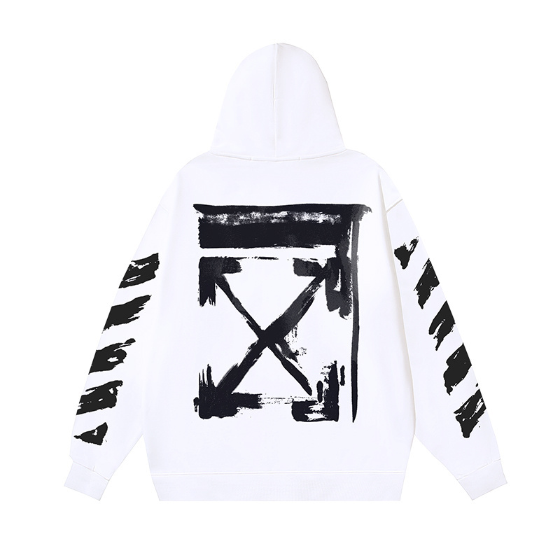 Off-White Brush Stroke Arrows Black Hoodie Sweatshirt Unisex S-XL 4 i1760770598668 8376 0 2