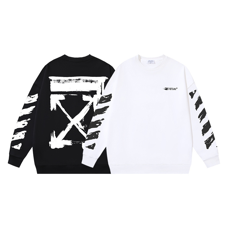 Off-White Brush Stroke Arrows Sweatshirt - Stylish Pullover for Men & Women