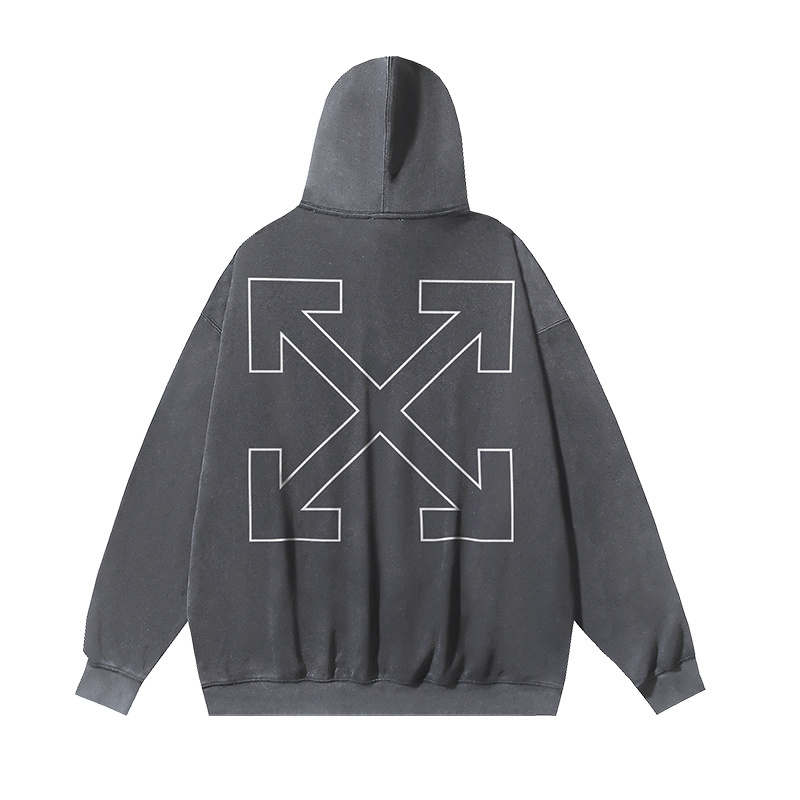 Off-White Arrow Print Vintage Wash Hoodie Pullover Sweatshirt For Men and Women 1 i1760771078417 9570 0 0