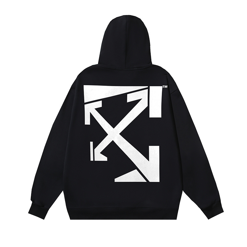 Off-White Arrows Black Cotton Hoodie Pullover Sweatshirt, Sizes S-XL 2 i1760780661024 499 0 0