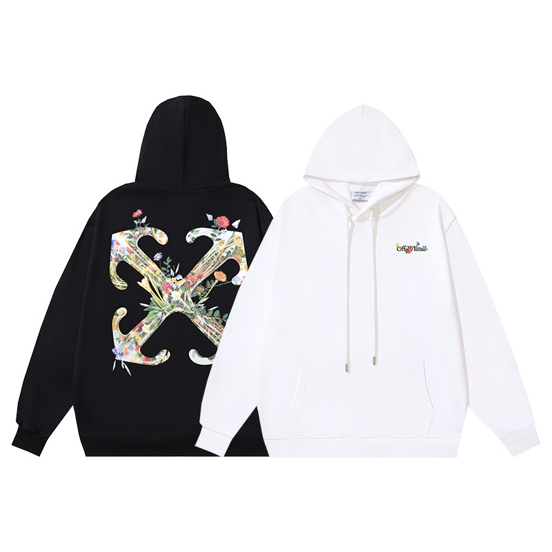 Off-White Floral Arrow Hoodie - Soft & Stylish Sweatshirt (Sizes S-XL) 2 i1760781337503 2772 0 0