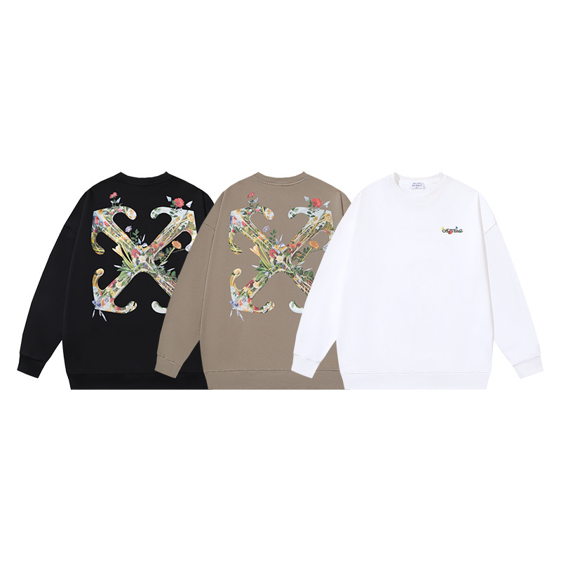 Off-White Floral Arrows Crewneck Sweatshirt | Stylish Pullover Jumper 2 i1760783156066 7876 0 0