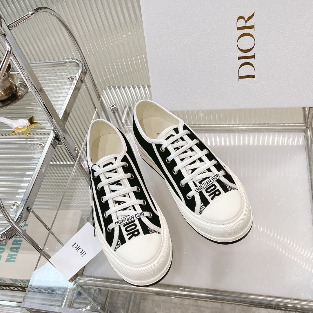 Dior Shoes Sneakers Buy Luxury 2023
 Embroidery Cotton Cowhide PU TPU Oblique Casual