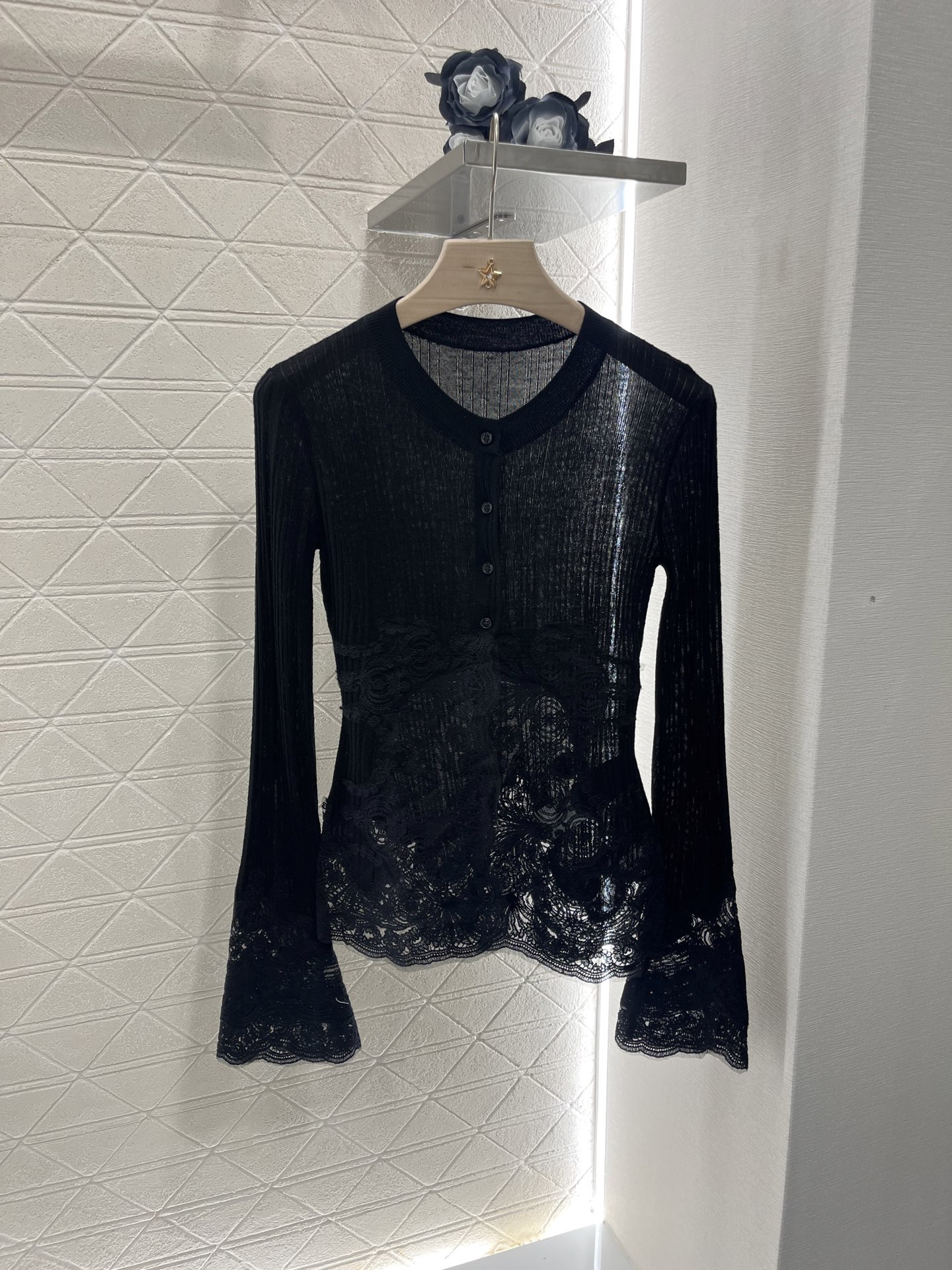 2025 Ermanno Scervino Women’s Suit with Micro-Tray Lace Knitting